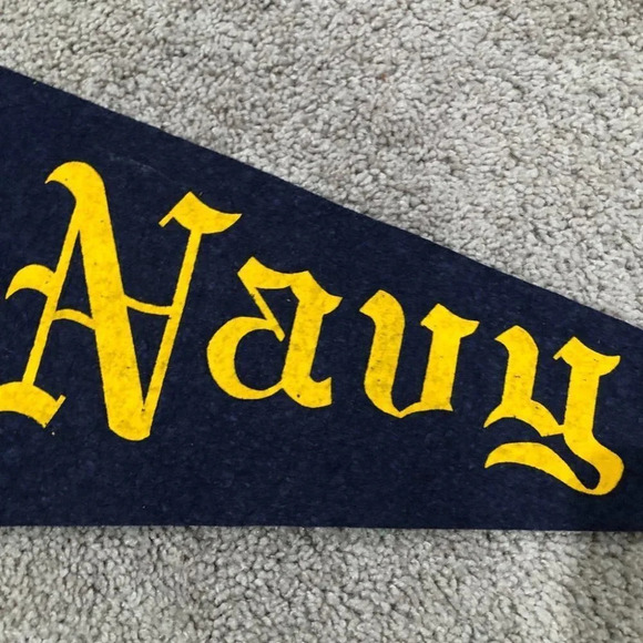 1950s Antique Navy Pennant Flag 27" - Picture 7 of 8
